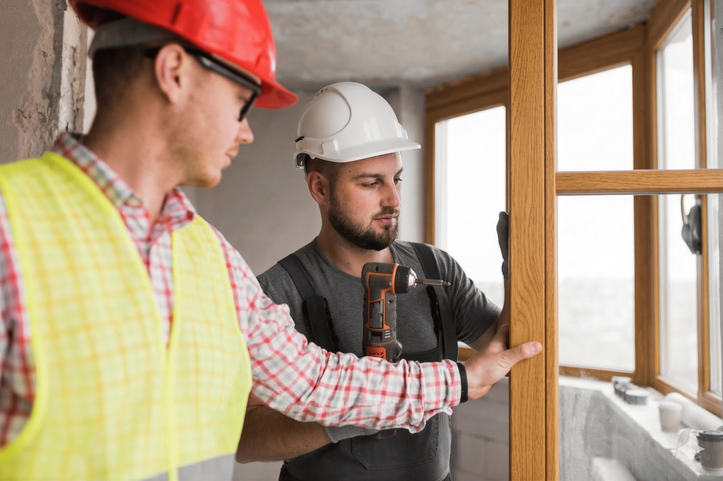 Les artisans de Menuiserie-Fenêtre optimisent le réglage d'une fenêtre en bois pour assurer une performance thermique maximale au juste prix.